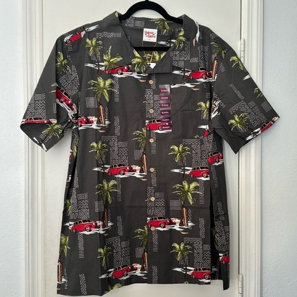 Barefoot in Paradise Button Down Hawaiian Beach Shirt Size XL - Picture 1 of 5